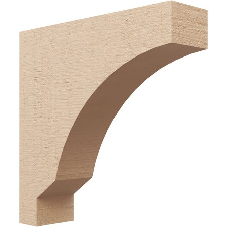 Ekena Millwork 5"W x 20"D x 20"H Thin Moab Rough Cedar Woodgrain TimberThane Corbel, Primed Tan CORUR05X20X20MOARCPR